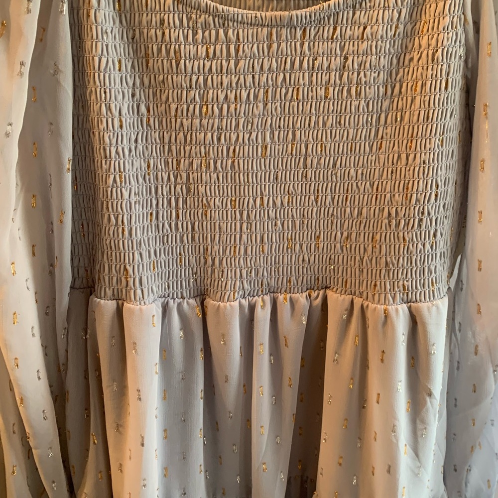 NWT Altar’d State LS blue dress size S